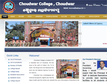Tablet Screenshot of choudwarcollege.org